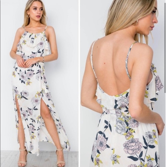 3/$30 NWT Honey Belle dress flowered strap dress med - Picture 2 of 11